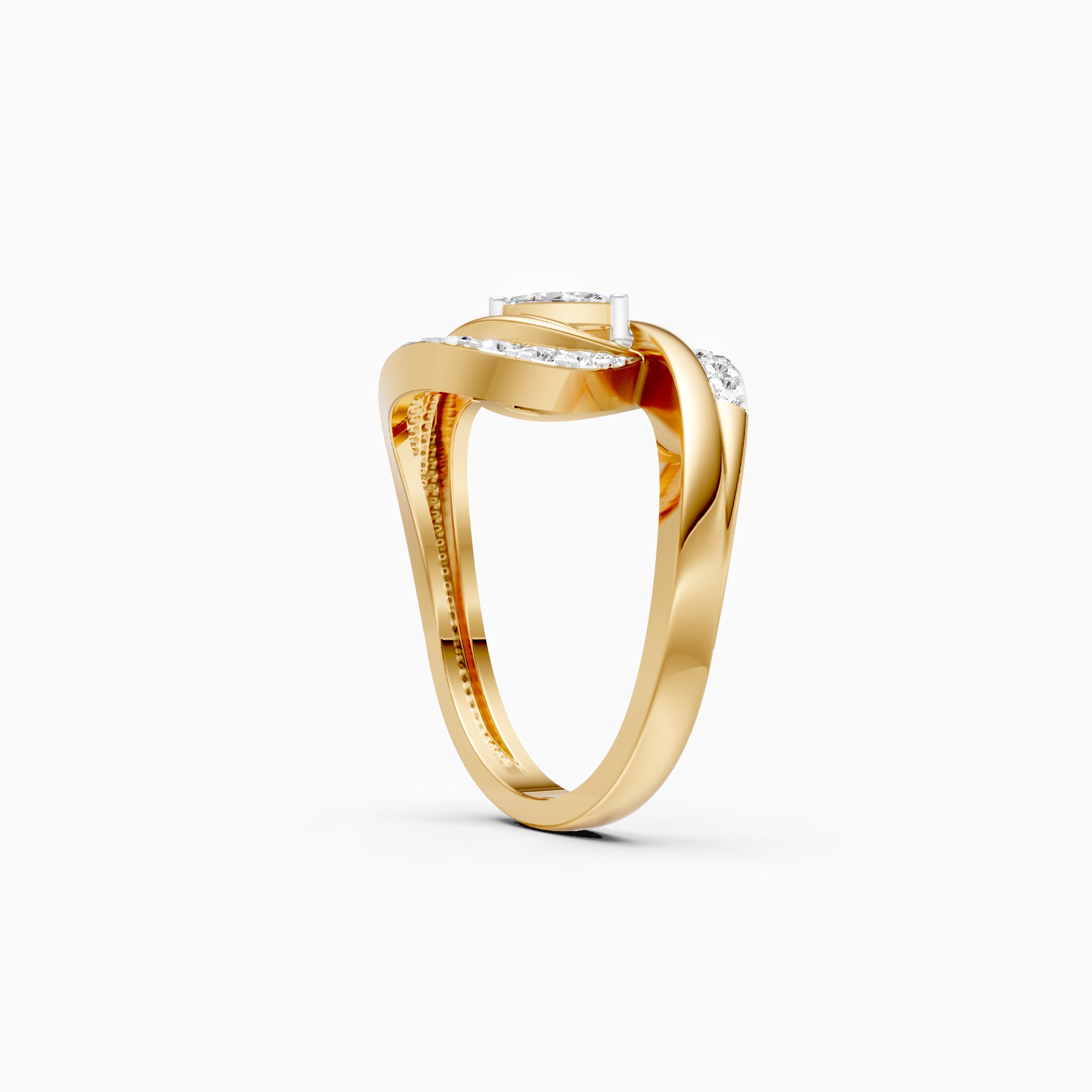 Celestial Petal Lab Grown Diamond Ring
